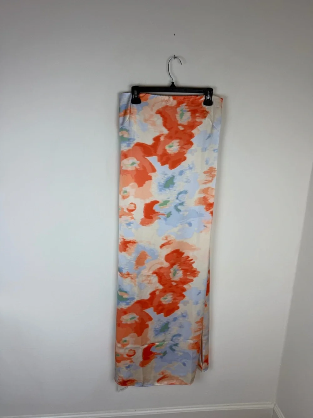 NWT Abercrombie & Fitch Blue Strapless Floral Maxi Dress Size S
